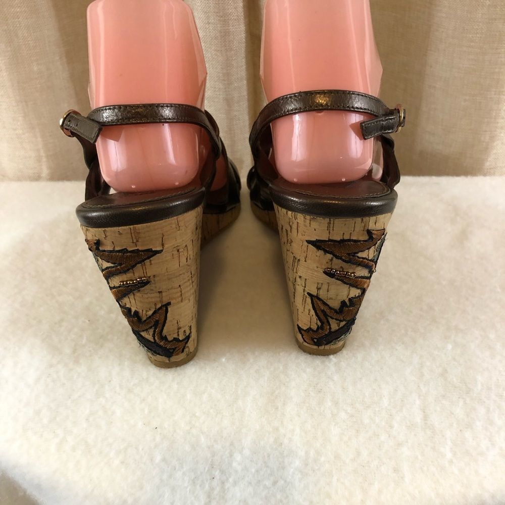BANDOLINO wedge sandals size 8.5 - Picture 6 of 13